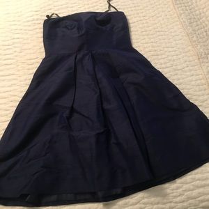 Anna Elyse silk dupioni strapless dress